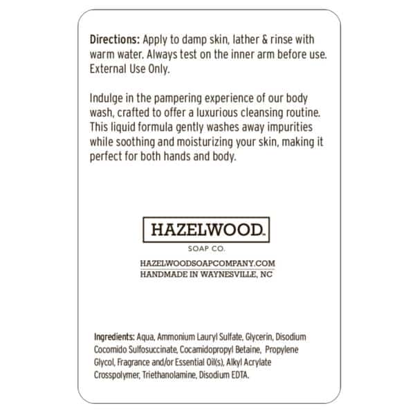 Hazelwood Soap Company Body Wash - Image 3