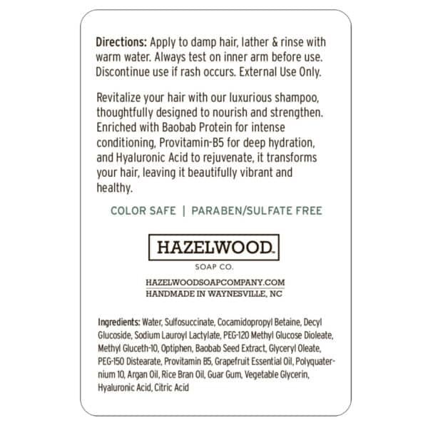 Hazelwood Soap Company Shampoo - Image 3